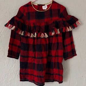 Mud Pie Red and Black Checkered Dress